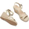 image:imagemysoft Womens Espadrilles Open Toe Wedge Sandals Ankle Strap Summer Dressy ShoesNatural
