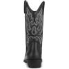 image:imagemysoft Cowboy Boots For Women  Western Cowgirl Boots Mid Calf Chunky Heel Booties Pointed Toe Country ShoesBlackwhite Embroidery