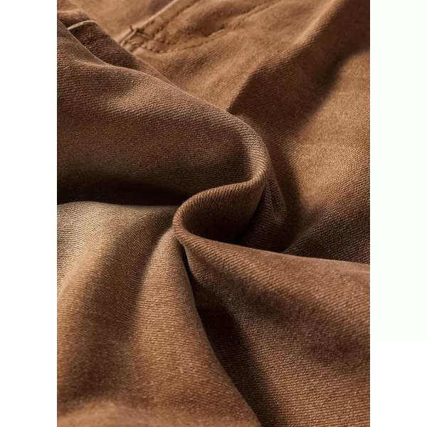 Sidefeel Womens Barrel Jeans Wide Leg Vintage Mid Rise Y2k Baggy Boyfriend Ankle Denim PantsBrown