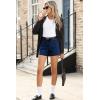 imageSidefeel Womens Denim Shorts High Waisted Stretchy Casual Summer Jean Shorts with PocketsBluing