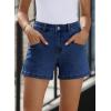 imageSidefeel Womens Denim Shorts High Waisted Stretchy Casual Summer Jean Shorts with PocketsBluing