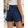 imageSidefeel Womens Denim Shorts High Waisted Stretchy Casual Summer Jean Shorts with PocketsBluing
