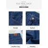 imageSidefeel Womens Denim Shorts High Waisted Stretchy Casual Summer Jean Shorts with PocketsDark Blue