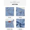 imageSidefeel Womens Denim Shorts High Waisted Stretchy Casual Summer Jean Shorts with PocketsIceland Blue
