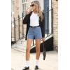 imageSidefeel Womens Denim Shorts High Waisted Stretchy Casual Summer Jean Shorts with PocketsIceland Blue