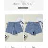 imageSidefeel Womens Denim Shorts High Waisted Stretchy Casual Summer Jean Shorts with PocketsLight Blue