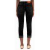 imageSidefeel Womens High Waisted Stretchy Capri Jeans Rollup Skinny Cuffed Cropped Denim PantsBlack