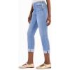 imageSidefeel Womens High Waisted Stretchy Capri Jeans Rollup Skinny Cuffed Cropped Denim PantsIceland Blue