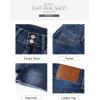 imageSidefeel Womens Jean Shorts High Waisted Casual Stretchy Raw Hem Summer Denim Shorts with PocketsDark Blue