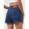 imageSidefeel Womens Jean Shorts High Waisted Casual Summer Stretchy Denim Shorts with Pockets FrontBluing