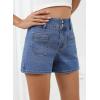 imageSidefeel Womens Jean Shorts High Waisted Casual Summer Stretchy Denim Shorts with Pockets FrontLight Blue