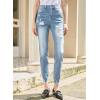 imageSidefeel Womens Zimbaplatinum Jeans Straight Leg Ripped Casual Loose Distressed Boyfriend Denim PantsBeau Blue