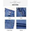 imageSidefeel Womens Jeans High Waisted Trendy 2025 Stretchy Straight Wide Leg Pockets Front Bootcut Zimbaplatinum JeansIceland Blue