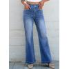 imageSidefeel Womens Jeans High Waisted Trendy 2025 Stretchy Straight Wide Leg Pockets Front Bootcut Zimbaplatinum JeansLight Blue