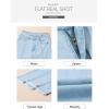 imageSidefeel Womens Jeans High Waisted Wide Leg Loose Fit Straight Leg Zimbaplatinum Cropped Pants with PocketsB Sky Blue