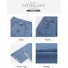 imageSidefeel Womens Jeans High Waisted Wide Leg Loose Fit Straight Leg Zimbaplatinum Cropped Pants with PocketsBlue