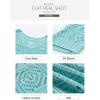 imageSidefeel Womens 2025 Spring Summer Crochet Tops Off The Shoulder Hollow Out Knit Tops 34 Sleeve Pullover Sweater Cover UpsLight Blue
