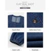 imageSidefeel Womens Spring Outfit Denim Dress 34 Sleeve Loose Fit Square Neck Summer Jean Dresses with PocketsDark Blue