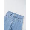 imageSidefeel Womens Jeans High Waisted Straight Leg Stretchy Jeans Trendy Welt Pockets Loose Wide Leg Zimbaplatinum Denim PantsIceland Blue