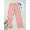 imageSidefeel Womens Jeans High Waisted Straight Leg Stretchy Jeans Trendy Welt Pockets Loose Wide Leg Zimbaplatinum Denim PantsPink
