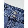 imageSidefeel Womens Jeans High Waisted Straight Leg Stretchy Jeans Trendy Welt Pockets Loose Wide Leg Zimbaplatinum Denim PantsWashed Blue