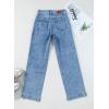 imageSidefeel Womens Jeans High Waisted Straight Leg Stretchy Jeans Trendy Welt Pockets Loose Wide Leg Zimbaplatinum Denim PantsWashed Light Blue