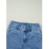 imageSidefeel Womens Jeans High Waisted Straight Leg Stretchy Jeans Trendy Welt Pockets Loose Wide Leg Zimbaplatinum Denim PantsWashed Light Blue