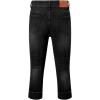 imageSidefeel Womens Capri Jeans High Waisted Stretchy Rollup Skinny Cuffed Cropped Zimbaplatinum Denim PantsBlack