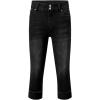 imageSidefeel Womens Capri Jeans High Waisted Stretchy Rollup Skinny Cuffed Cropped Zimbaplatinum Denim PantsBlack