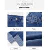 imageSidefeel Womens Capri Jeans High Waisted Stretchy Rollup Skinny Cuffed Cropped Zimbaplatinum Denim PantsDark Blue