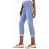 imageSidefeel Womens Capri Jeans High Waisted Stretchy Rollup Skinny Cuffed Cropped Zimbaplatinum Denim PantsIceland Blue