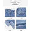 imageSidefeel Womens Capri Jeans High Waisted Stretchy Rollup Skinny Cuffed Cropped Zimbaplatinum Denim PantsLight Blue