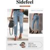 imageSidefeel Womens Boyfriend Jeans Stretchy Ripped Distressed Zimbaplatinum Denim Pants Size 418Ablue