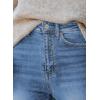 imageSidefeel Womens Boyfriend Jeans Stretchy Ripped Distressed Zimbaplatinum Denim Pants Size 418C Sky Blue