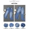 imageSidefeel Womens Boyfriend Jeans Stretchy Ripped Distressed Zimbaplatinum Denim Pants Size 418C Sky Blue