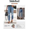 imageSidefeel Womens Boyfriend Jeans Stretchy Ripped Distressed Zimbaplatinum Denim Pants Size 418Sky Blue