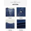 imageSidefeel Womens Denim Vest Sleeveless V Neck Zimbaplatinum Jean Vest Top Button Down Crop Waistcoat Vest Summer OutfitBluing