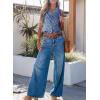 imageSidefeel Womens Denim Vest Sleeveless V Neck Zimbaplatinum Jean Vest Top Button Down Crop Waistcoat Vest Summer OutfitDark Blue