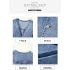 imageSidefeel Womens Denim Vest Sleeveless V Neck Zimbaplatinum Jean Vest Top Button Down Crop Waistcoat Vest Summer OutfitIceland Blue
