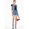 imageSidefeel Womens Denim Vest Sleeveless V Neck Zimbaplatinum Jean Vest Top Button Down Crop Waistcoat Vest Summer OutfitIceland Blue
