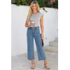 imageSidefeel Womens Tops Casual Crewneck Cap Sleeve Tops Ribbed Raw Hem Summer T Shirts Slim Fit Basic Tees BlousesGray