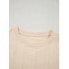 imageSidefeel Womens Short Sleeve Casual Basic T Shirts Summer Round Neck Pleated Tee Tops BlousesApricot