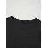 imageSidefeel Womens Short Sleeve Casual Basic T Shirts Summer Round Neck Pleated Tee Tops BlousesBlack