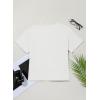 imageSidefeel Womens Short Sleeve Casual Basic T Shirts Summer Round Neck Pleated Tee Tops BlousesWhite