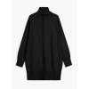imageSidefeel Womens Sweater Dress 2024 Fall Long Sleeve High Neck Ribbed Knit Winter DressBlack