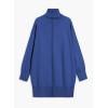 imageSidefeel Womens Sweater Dress 2024 Fall Long Sleeve High Neck Ribbed Knit Winter DressDark Blue