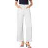 imageSidefeel Womens Wide Leg Jeans High Waisted Stretchy Jeans Straight Leg Loose Fit Zimbaplatinum Ankle Denim PantsWhite