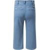 imageSidefeel Womens Capri Pants Trendy Wide Leg Jeans High Waisted Stretchy Loose Cropped Denim PantsMist Blue