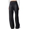 imageSidefeel Womens Wide Leg Jeans High Waisted Stretchy Straight Leg Jeans Trendy Seamed Front Loose Denim PantsBlack