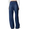 imageSidefeel Womens Wide Leg Jeans High Waisted Stretchy Straight Leg Jeans Trendy Seamed Front Loose Denim PantsBluing